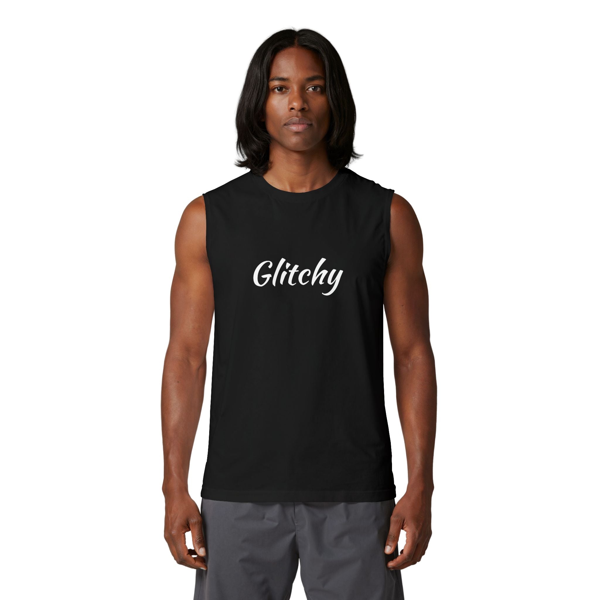 Glitchy Muscle Tank